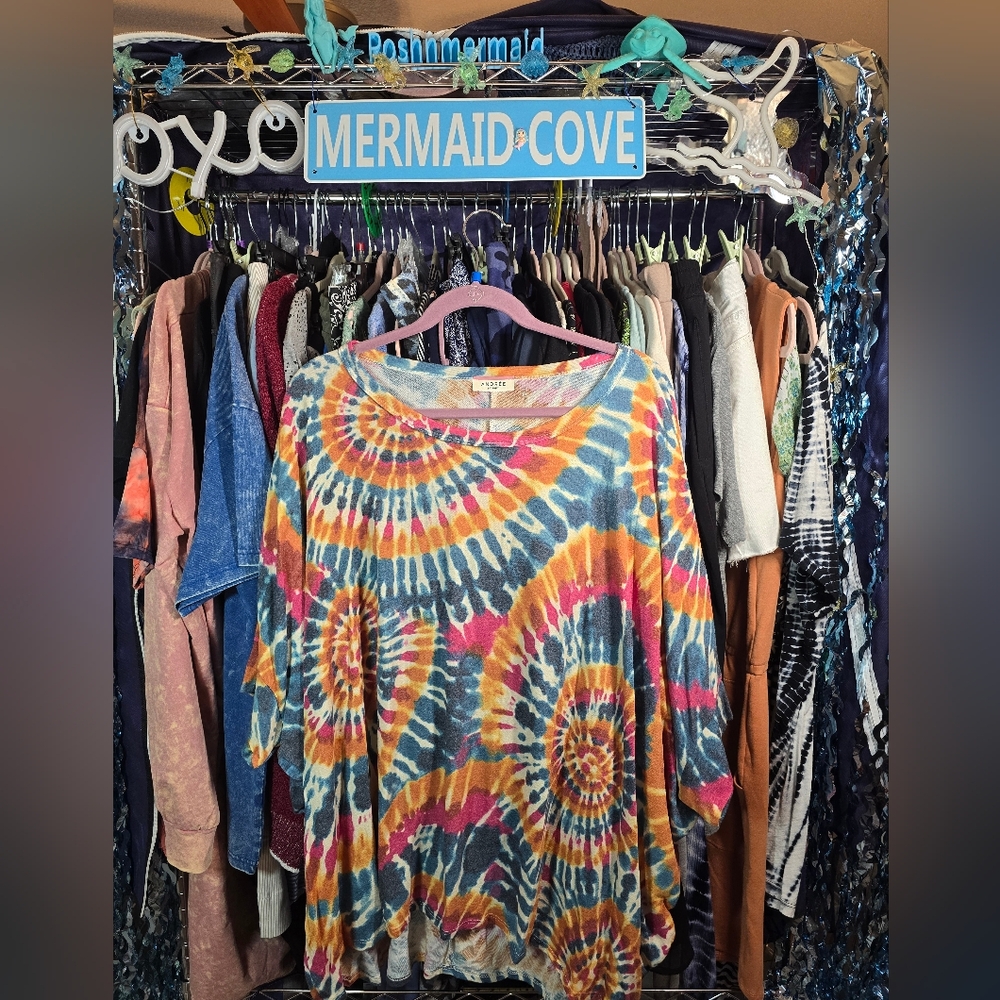 #0444 1X+ Oversized ANDRÈE BY UNIT  Boho Dohlman Slv 42ptp 26-33Long SOFT!